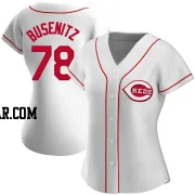 Alan Busenitz Women's Cincinnati Reds White Authentic Home Jersey