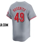 Alan Busenitz Youth Cincinnati Reds Gray Limited Away Jersey