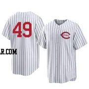 Alan Busenitz Youth Cincinnati Reds White Replica 2022 Field Of Dreams Jersey