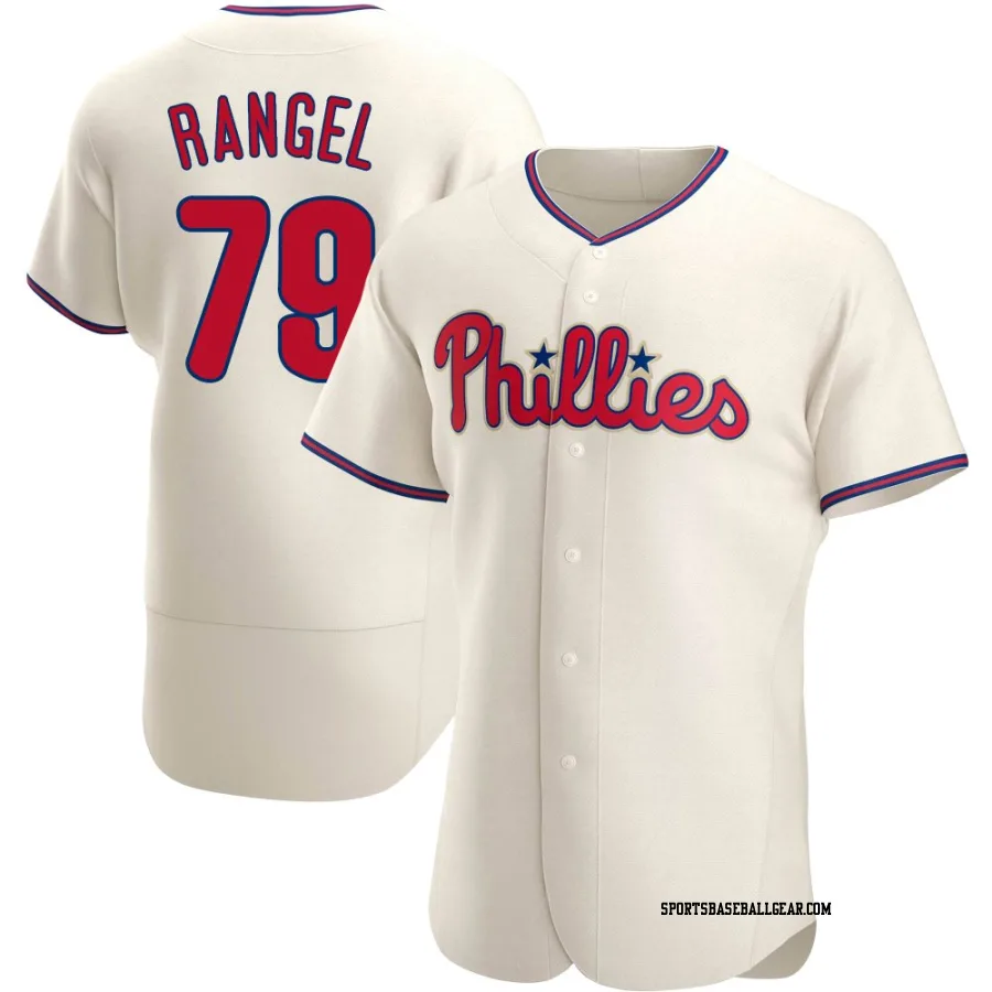 Alan Rangel Men's Philadelphia Phillies Cream Authentic Alternate Jersey