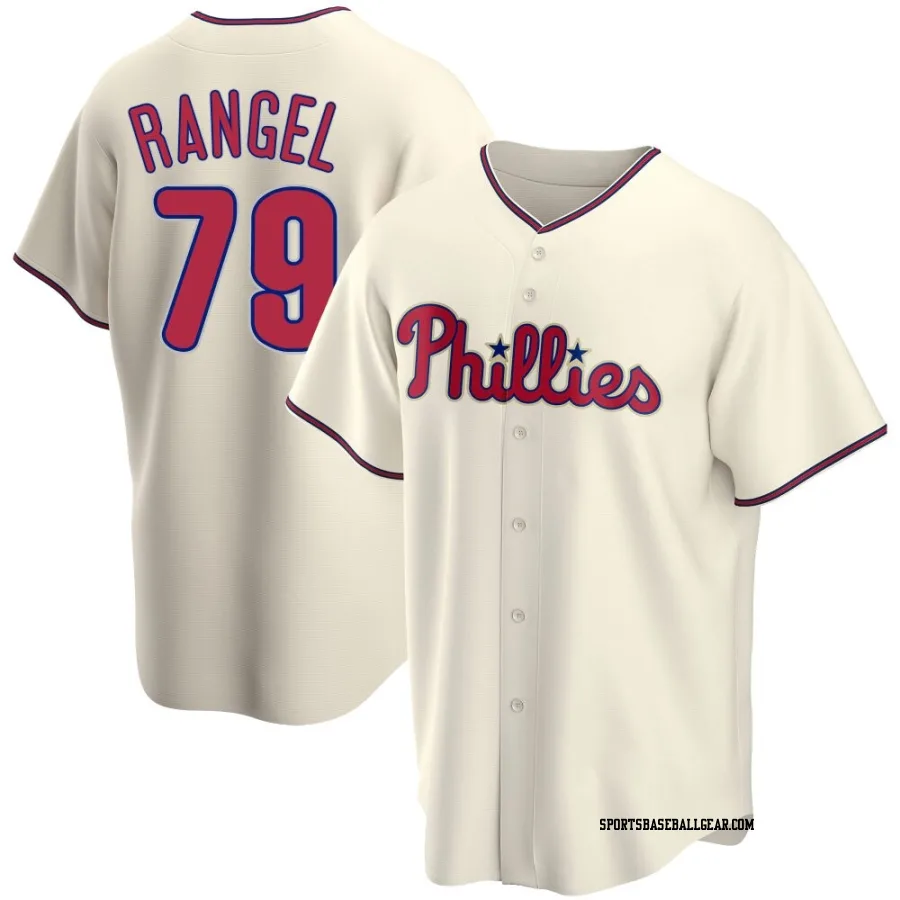 Alan Rangel Men's Philadelphia Phillies Cream Replica Alternate Jersey