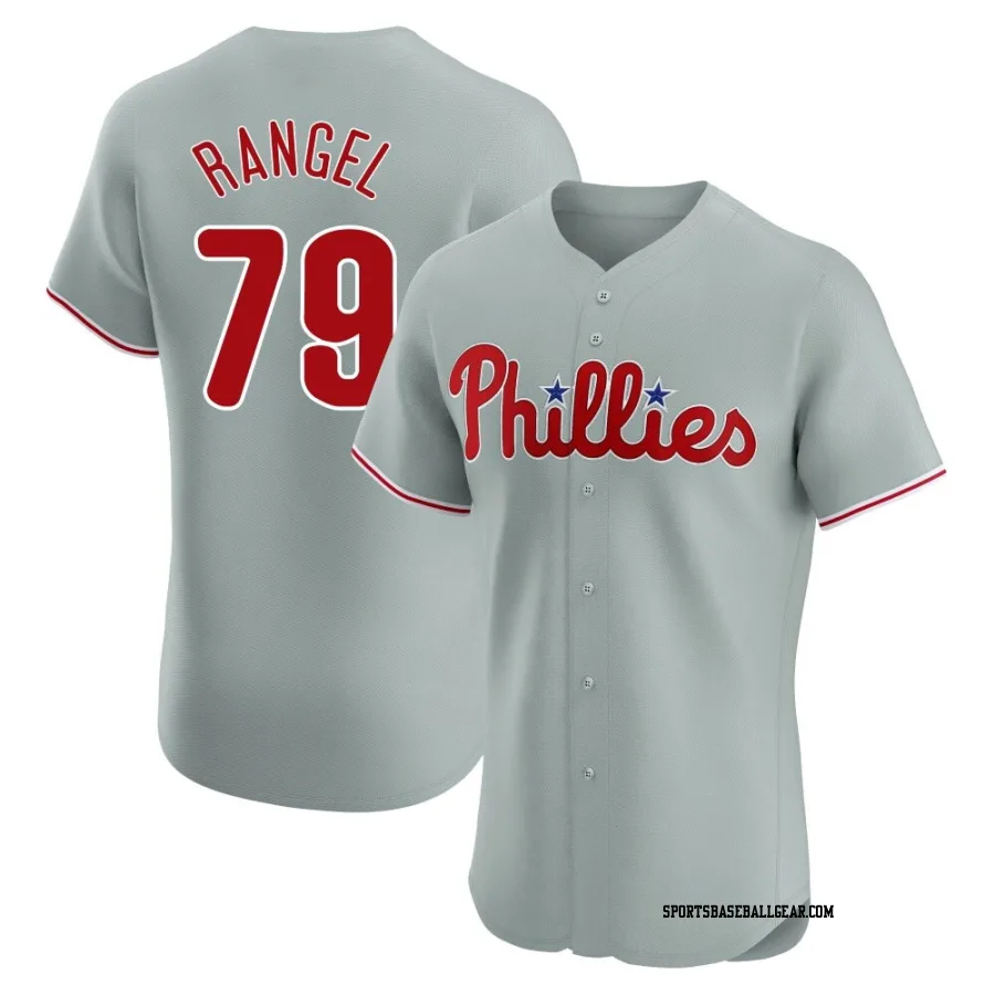 Alan Rangel Men's Philadelphia Phillies Gray Elite Road Jersey