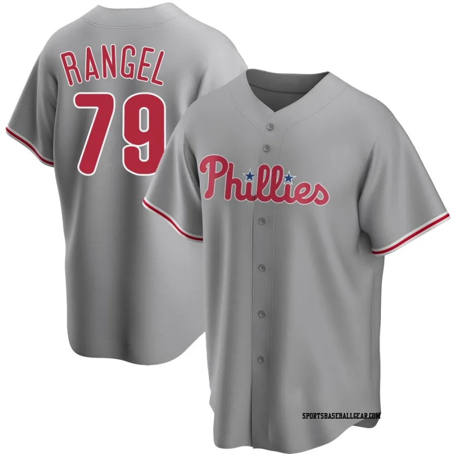 Alan Rangel Men's Philadelphia Phillies Gray Replica Road Jersey