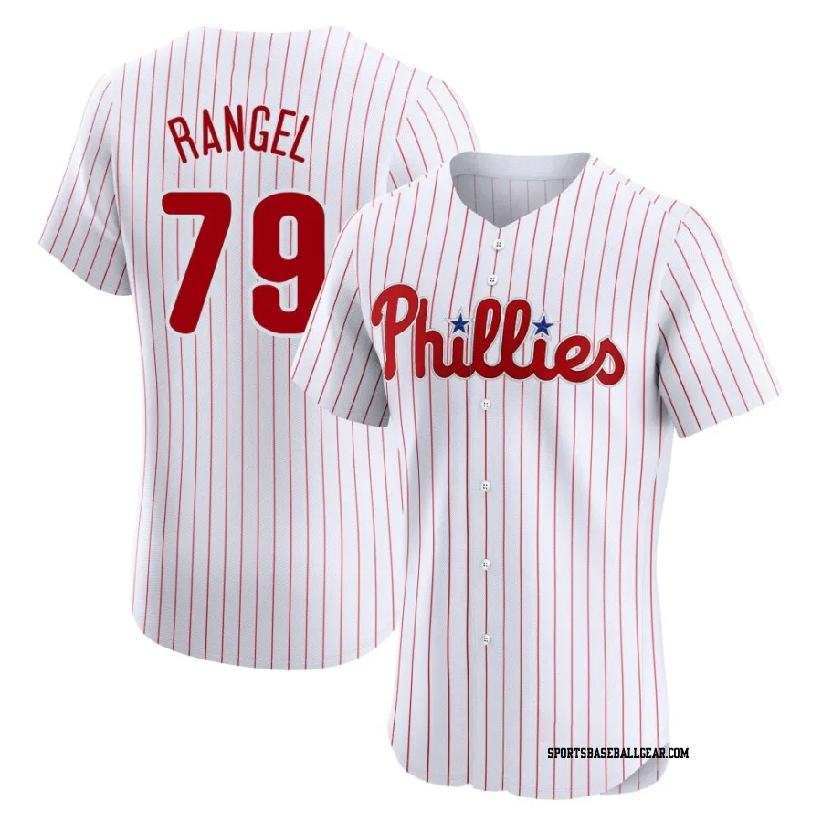 Alan Rangel Men's Philadelphia Phillies White Elite Home Jersey