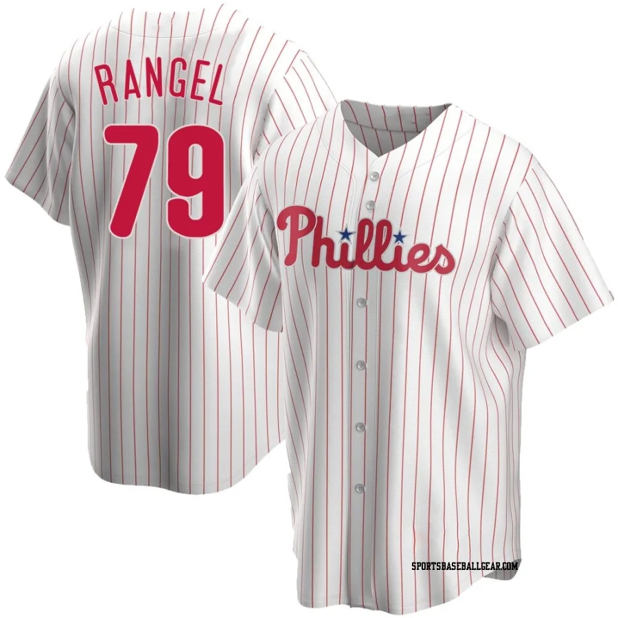 Alan Rangel Men's Philadelphia Phillies White Replica Home Jersey