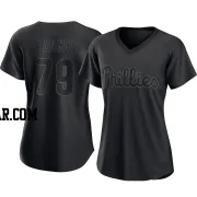 Alan Rangel Women's Philadelphia Phillies Black Authentic Pitch Fashion Jersey