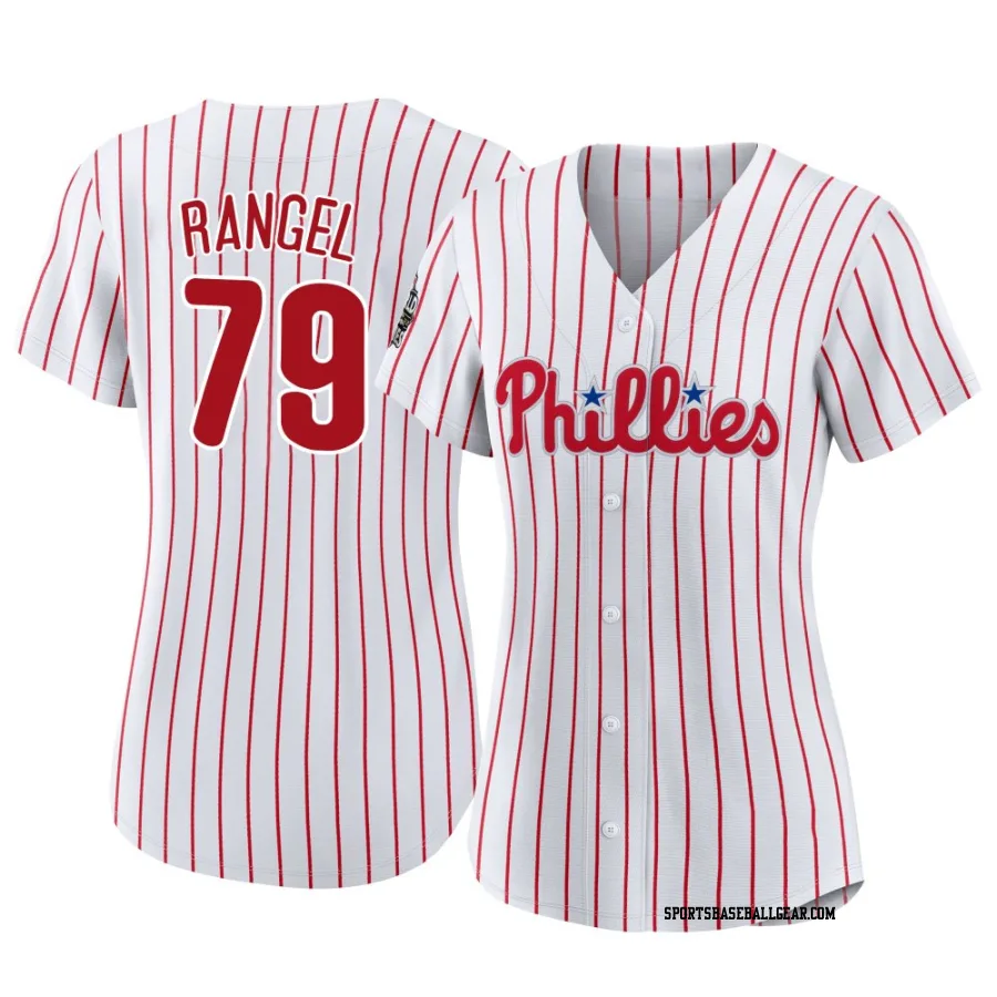 Alan Rangel Women's Philadelphia Phillies White Authentic 2022 World Series Home Jersey