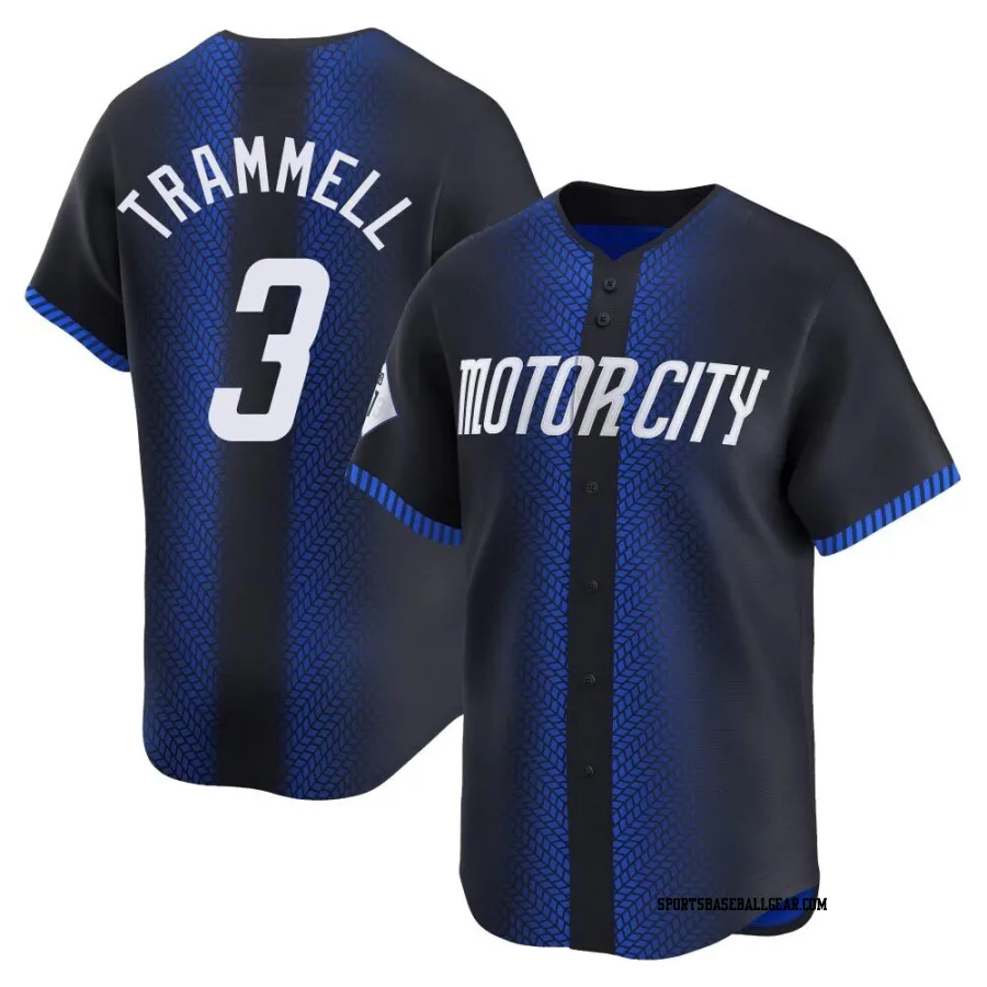 Alan Trammell Men's Detroit Tigers Blue Limited 2024 City Connect Jersey