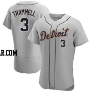 Alan Trammell Men's Detroit Tigers Gray Authentic Road Jersey