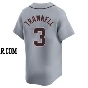 Alan Trammell Men's Detroit Tigers Gray Limited Road Jersey