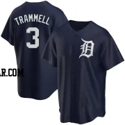 Alan Trammell Men's Detroit Tigers Navy Replica Alternate Jersey