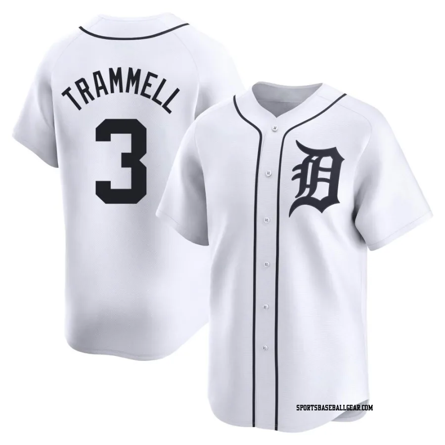 Alan Trammell Men's Detroit Tigers White Limited Home Jersey