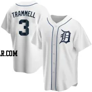 Alan Trammell Men's Detroit Tigers White Replica Home Jersey