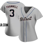 Alan Trammell Women's Detroit Tigers Gray Authentic Road Jersey