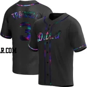 Alan Trammell Youth Detroit Tigers Black Holographic Replica Alternate Jersey