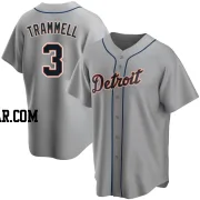 Alan Trammell Youth Detroit Tigers Gray Replica Road Jersey