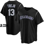 Alan Trejo Men's Colorado Rockies Black Replica Alternate Jersey