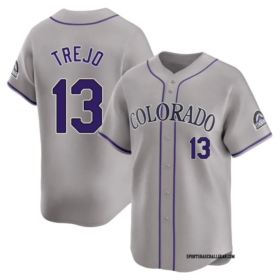 Alan Trejo Men's Colorado Rockies Gray Limited Road Jersey