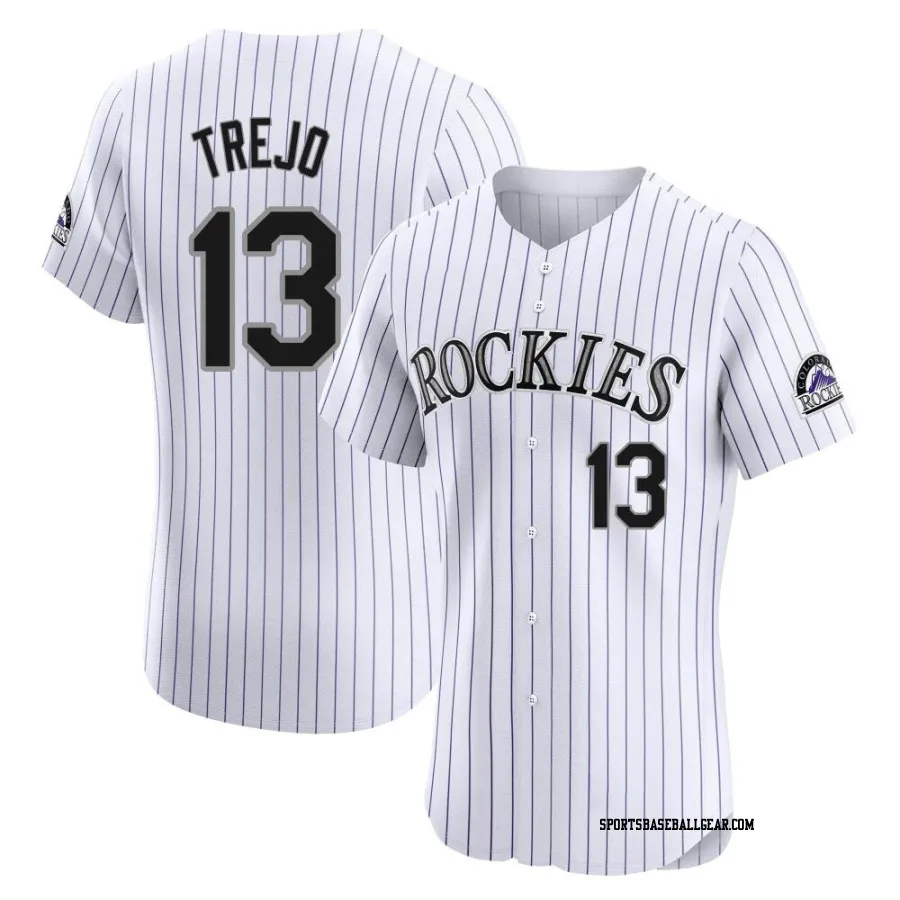 Alan Trejo Men's Colorado Rockies White Elite Home Jersey