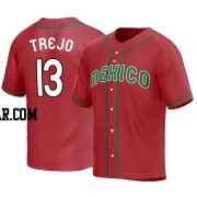 Alan Trejo Men's Mexico Baseball Red Replica 2023 World Baseball Classic Jersey