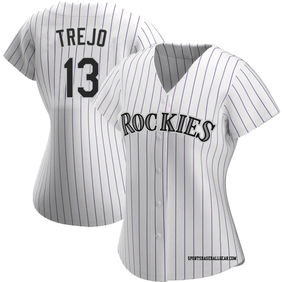 Alan Trejo Women's Colorado Rockies White Replica Home Jersey