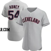 Alaska Abney Men's Cleveland Guardians Gray Authentic Road Jersey