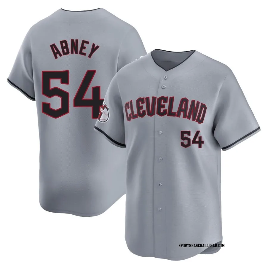 Alaska Abney Men's Cleveland Guardians Gray Limited Road Jersey