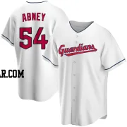 Alaska Abney Men's Cleveland Guardians White Replica Home Jersey