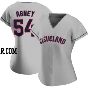 Alaska Abney Women's Cleveland Guardians Gray Authentic Road Jersey