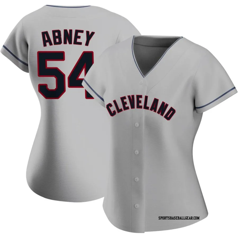 Alaska Abney Women's Cleveland Guardians Gray Authentic Road Jersey