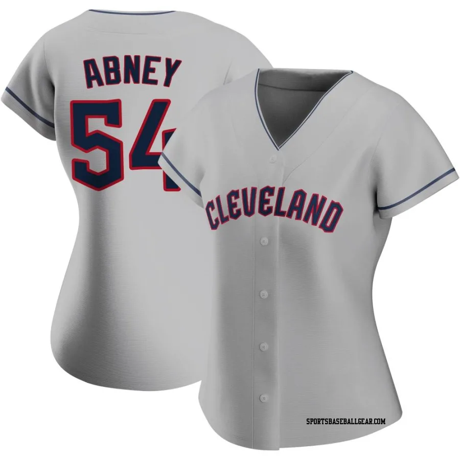 Alaska Abney Women's Cleveland Guardians Gray Authentic Road Jersey