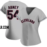 Alaska Abney Women's Cleveland Guardians Gray Replica Road Jersey