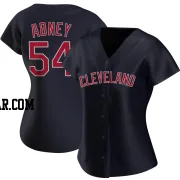 Alaska Abney Women's Cleveland Guardians Navy Authentic Alternate Jersey