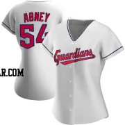 Alaska Abney Women's Cleveland Guardians White Authentic Home Jersey