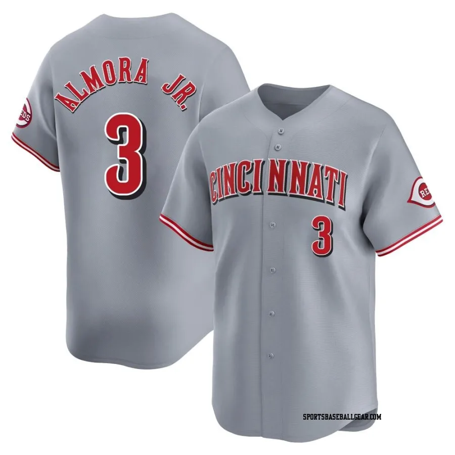 Albert Almora Jr. Men's Cincinnati Reds Gray Limited Away Jersey