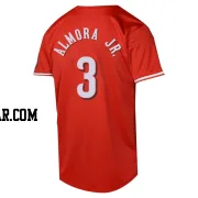 Albert Almora Jr. Men's Cincinnati Reds Red Limited Alternate Jersey