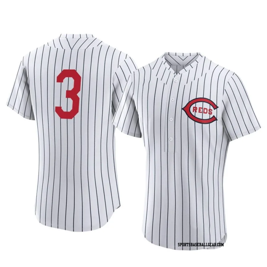 Albert Almora Jr. Men's Cincinnati Reds White Authentic 2022 Field Of Dreams Jersey