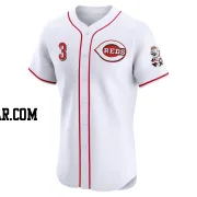 Albert Almora Jr. Men's Cincinnati Reds White Elite Home Jersey