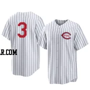 Albert Almora Jr. Men's Cincinnati Reds White Replica 2022 Field Of Dreams Jersey