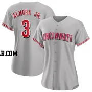 Albert Almora Jr. Women's Cincinnati Reds Gray Authentic Road Jersey