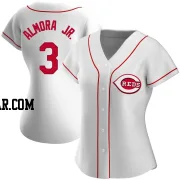 Albert Almora Jr. Women's Cincinnati Reds White Authentic Home Jersey