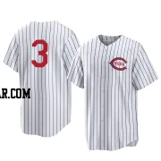 Albert Almora Jr. Youth Cincinnati Reds White Replica 2022 Field Of Dreams Jersey