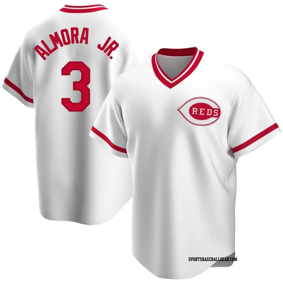 Albert Almora Jr. Youth Cincinnati Reds White Replica Home Cooperstown Collection Jersey