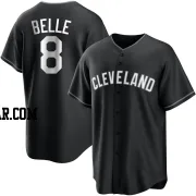 Albert Belle Men's Cleveland Guardians Black/White Replica Jersey