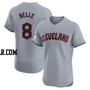 Albert Belle Men's Cleveland Guardians Gray Elite Road Jersey