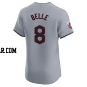 Albert Belle Men's Cleveland Guardians Gray Elite Road Jersey