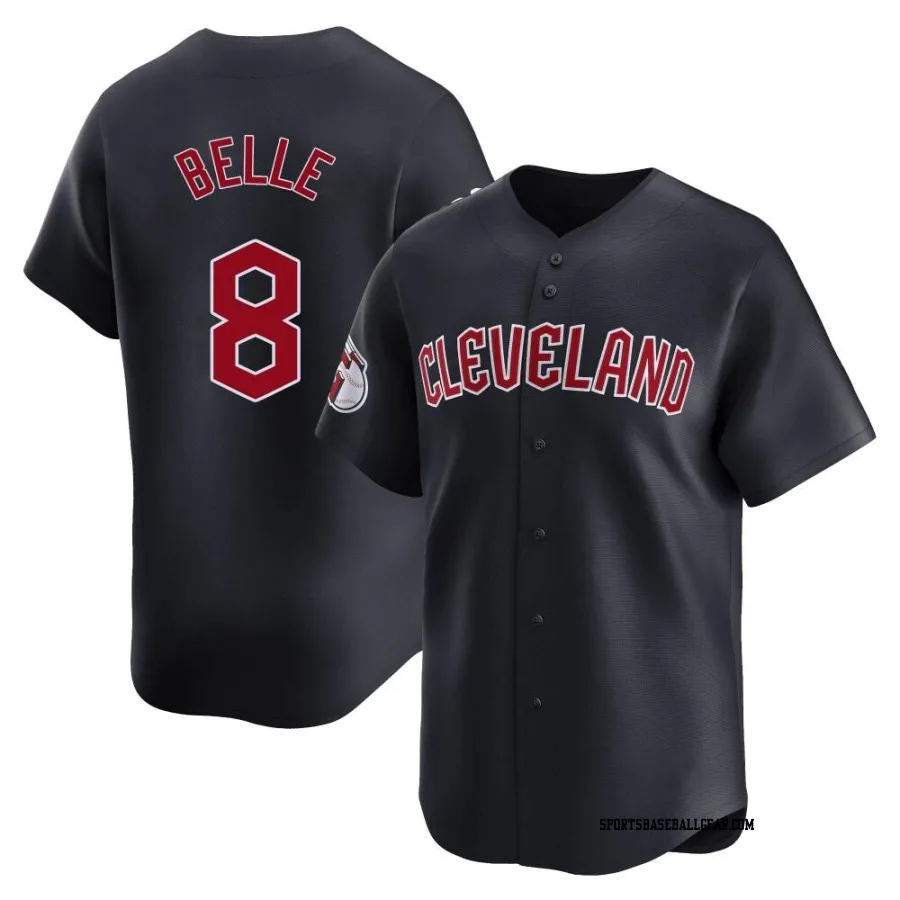 Albert Belle Men's Cleveland Guardians Navy Limited Alternate Jersey