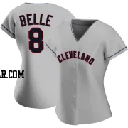 Albert Belle Women's Cleveland Guardians Gray Authentic Road Jersey