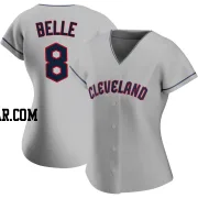 Albert Belle Women's Cleveland Guardians Gray Authentic Road Jersey