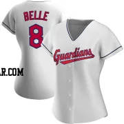 Albert Belle Women's Cleveland Guardians White Authentic Home Jersey